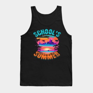 Out For Summer, Hello Summer Funny Surfer Riding Surf Surfing Lover Gifts Tank Top